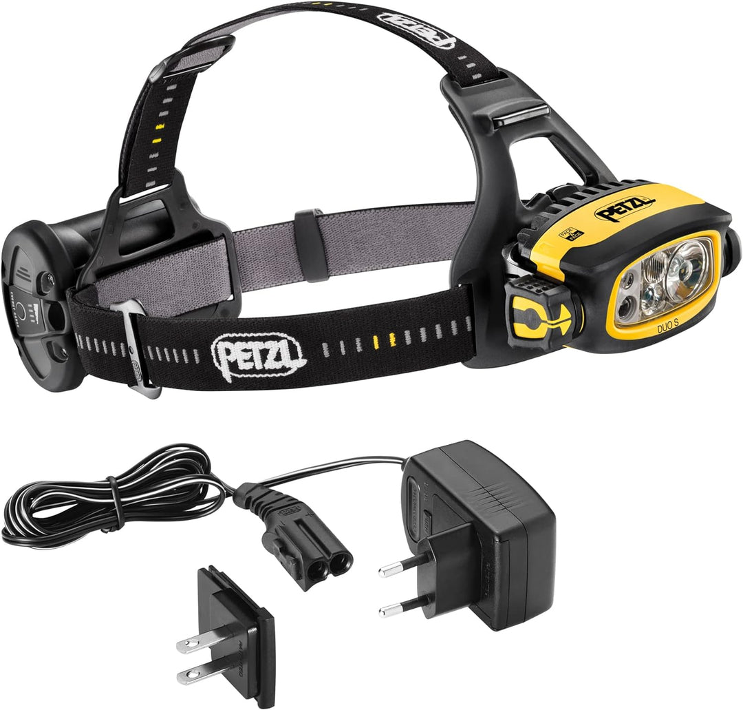 PETZL E80CHR Unisex – Erwachsene Stirnlampe Duo S Lampe, Mehrfarbig, one Size