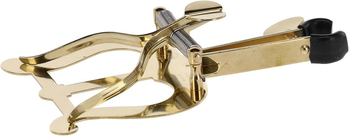 Gewa 730570 Marschnotenhalter Trompete grosse Lyra, 2 Drücker, Messing Trompete 2 Drücker mit Klemme
