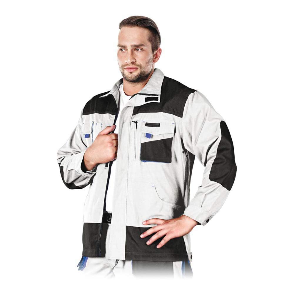 Leber & Hollman Herren Schutzjacke LH-FMN-J, 65% Baumwolle, 35% Polyester, 270 g/m2, Hochkragen, Rei