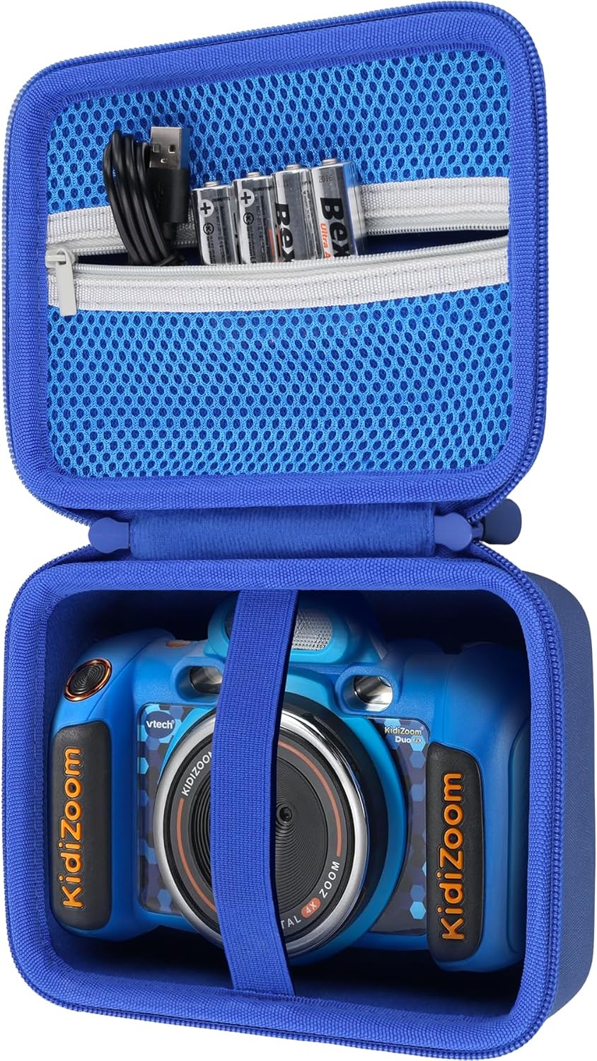 co2CREA Hart Reise Schutz Hülle Etui Tasche für VTech KidiZoom Duo FX Kinderkamera,Nur Tasche, Für V