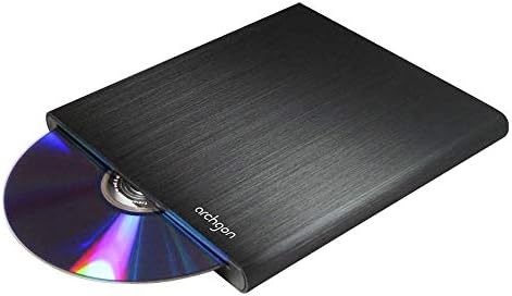 Archgon, Externer DVD Brenner Player G, PC, Mac, USB 3.0 USB-C M-Disk, Slot Load Disc Drive, Alu, sc