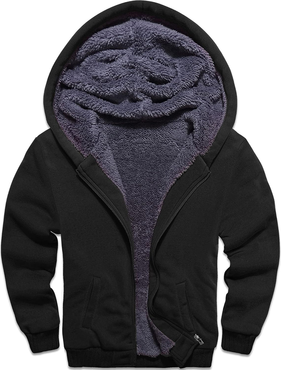 LLdress Fleecejacke Jungen Kapuzenpullover Mit Zipper Kinder Hoodie JungnsWarm Kapuzenjacke Causal W