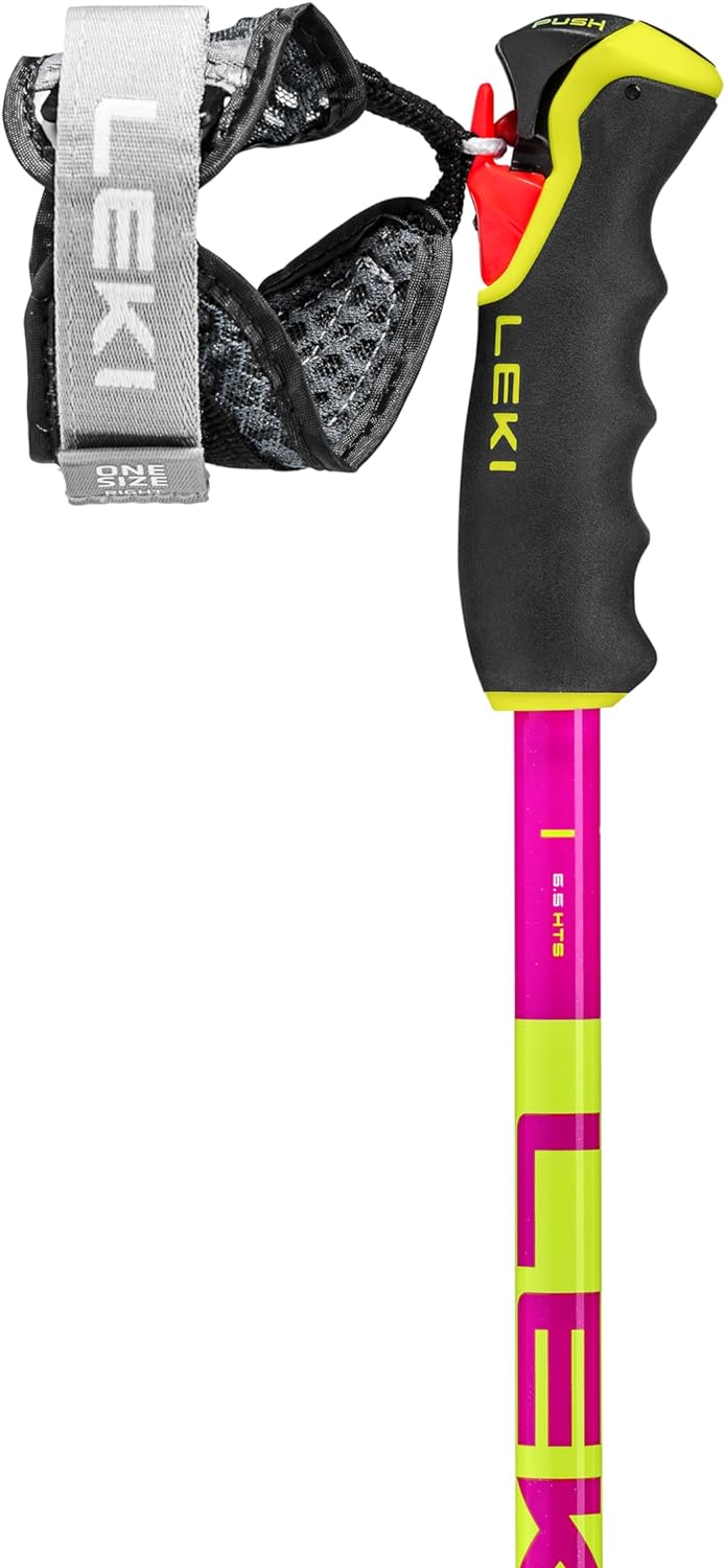 LEKI Spitfire Vario 3D Skistöcke neonmagenta-neonyellow-berry 110-140cm, neonmagenta-neonyellow-berr