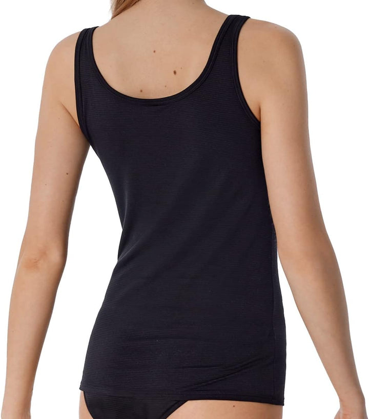 Schiesser Damen 2 Pack Trägertop Unterhemd - Modal Essentials 38 4 X Schwarz, 38 4 X Schwarz
