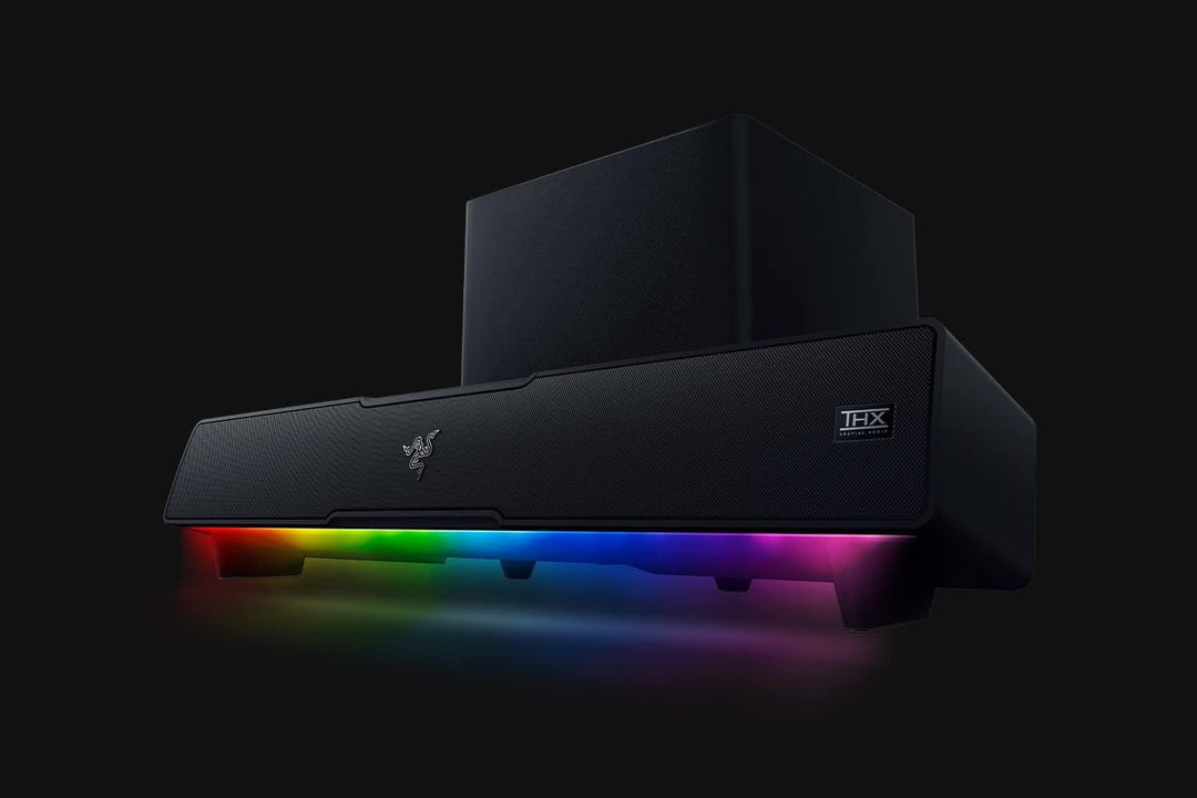 Razer Leviathan V2 - PC-Gaming-Soundbar Schwarz & Goliathus Extended Chroma - Extra grosse weiche XX