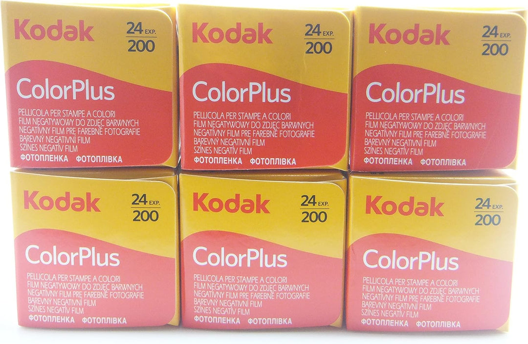 KODAK 35mm colorplus 200 ASA Film (24 exposures) 6-Pack