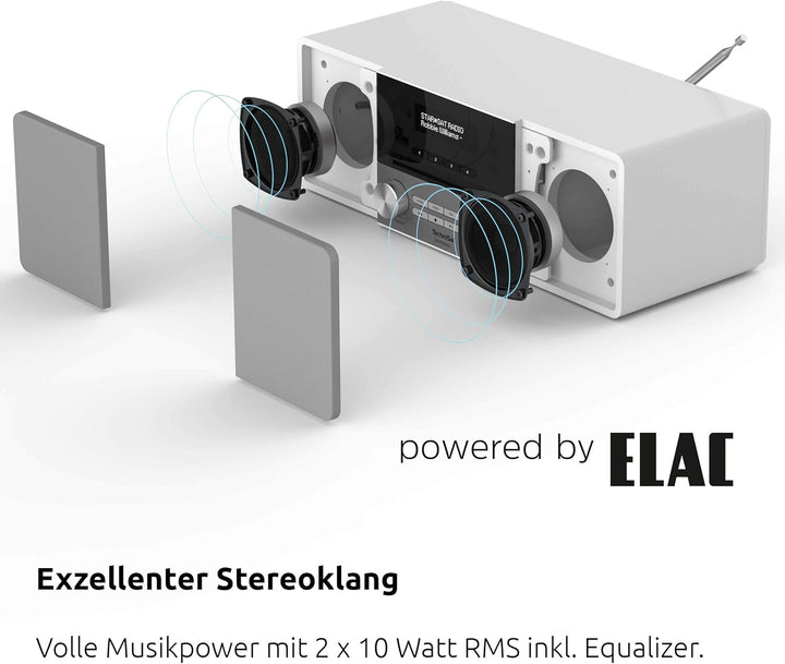 TechniSat DIGITRADIO 3 - Stereo DAB Radio Kompaktanlage (DAB+, UKW, CD-Player, Bluetooth, USB, Kopfh
