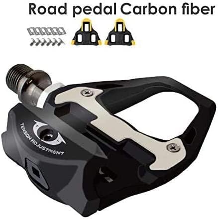 GORIX Fahrrad-Carbonfaser-Pedale Cleat-Set Bindungspedal Shimano SPD-kompatibles Rennrad (GX-R31)