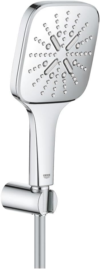 GROHE Rainshower 130 SmartActive Cube | Wandhalterset 3 Strahlarten | Chrom | 26589000 cosmopolitan