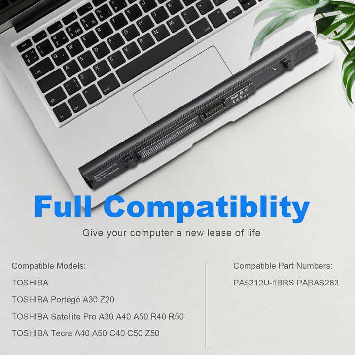 ASUNCELL Laptop-Batterie PA5212U-1BRS PABAS283 für Toshiba Tecra A40 A50 C40 C50 Z50 Toshiba Satelli