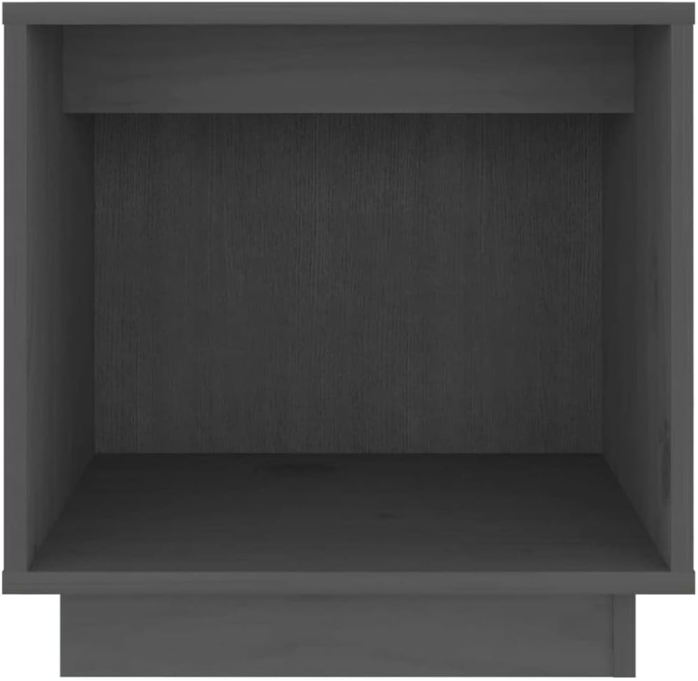 FIRBNUS Bedside Table Nachtkonsole Beistelltisch mit Stauraum Night Stand Nachttisch Grau 40x30x40 c