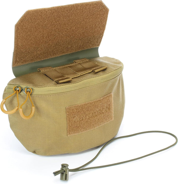 Zentauron Drop Down Pouch für Plattenträger Schutzwesten mit Fach für Weichballistik Zubehör Tasche