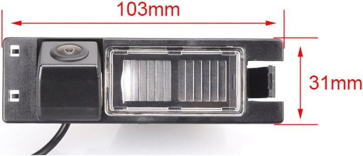 Navinio Rückfahrkamera Farbkamera Einparkkamera für Rückfahrsystem Einparkhilfe - Wasserdicht & Stos