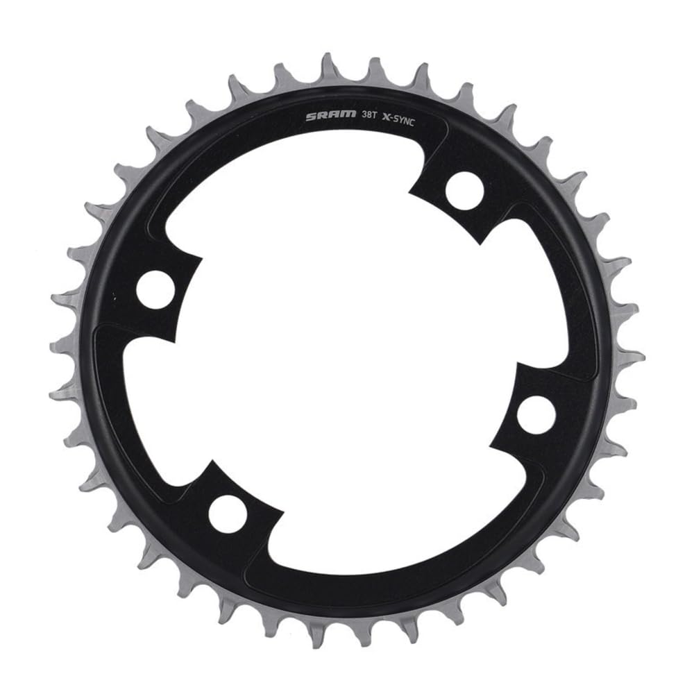 Sram X-Sync Road Chain Ring (38T | 107Lk | Black) Schwarz, Schwarz
