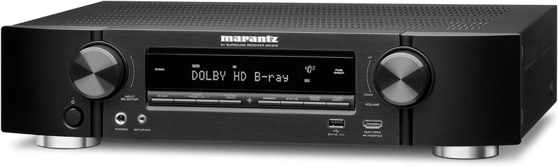 Marantz NR1510 5.2-Kanal AV-Receiver, HiFi Verstärker, HEOS Multiroom, Musikstreaming, AirPlay 2, Bl