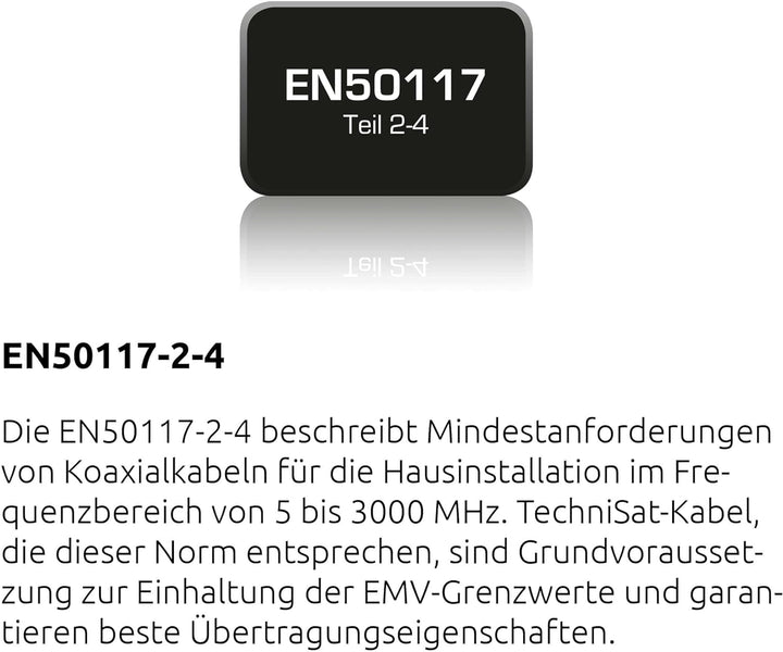 TechniSat COAXSAT 140-4.6 – 100 Meter Spule Koaxialkabel (Schirmungsmass 140 dB, 4-fach geschirmt, e