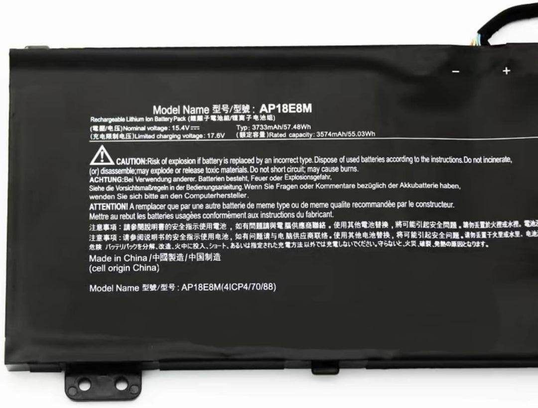 PUGASR AP18E8M Laptop Akku Kompatibel mit Acer Nitro 5 AN515-55 AN515-52 AN515-43 AN515-44 Predator