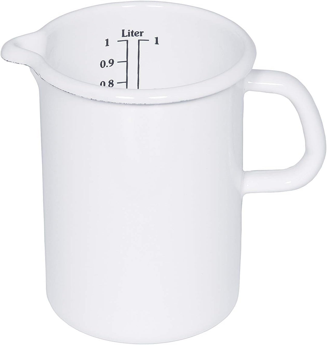 Riess, 0349-033, Küchenmass 14, CLASSIC- WEISS, Durchmesser 14 cm, Inhalt 2 Liter, Emaille, weiss, I
