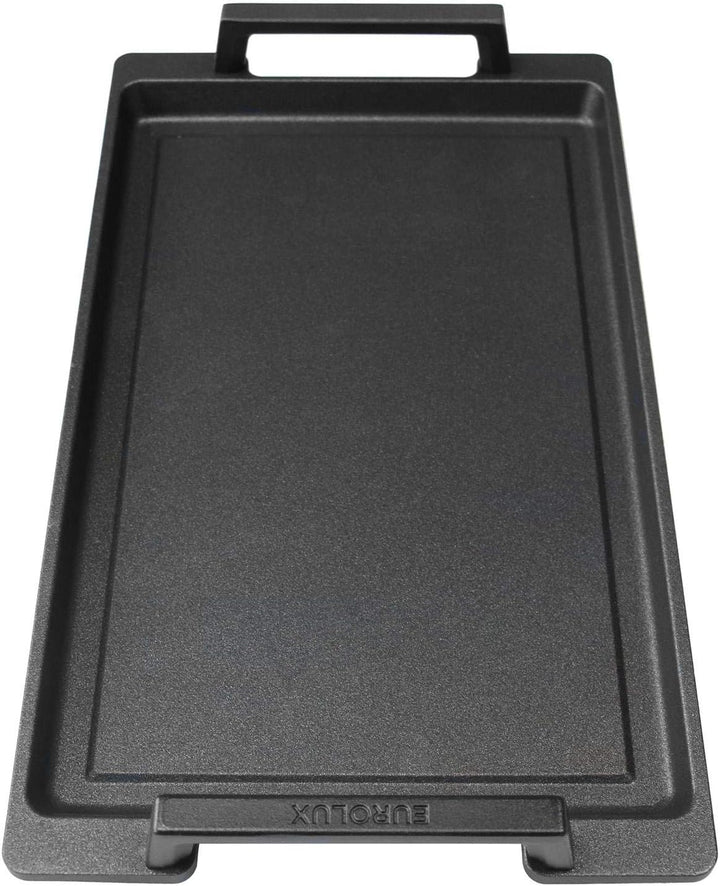 Eurolux Teppanyaki Grillplatte - mit Seitengriffe - alle Herdarten inkl. Induktion - 41 x 24 cm - Gl