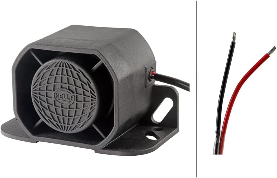 HELLA - Rückfahrwarner - BM30 - Frequenzbereich: 1200Hz - geschraubt - Kabel: 150mm - Stecker: offen