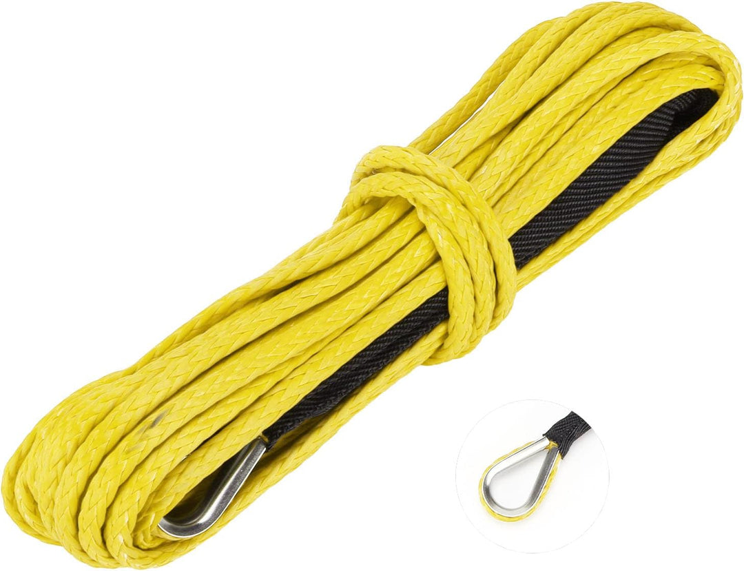 Synthetisches Seil, 7700LBS Windenkabel Nylon 15M Synthetisches Seil Ersatz für Smittybilt SUV Truck