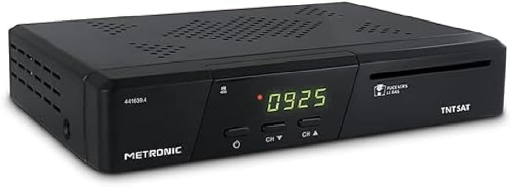 Metronic 441639 Terminal TNT SAT HD, schwarz, Norme TNTSAT, TNTSAT