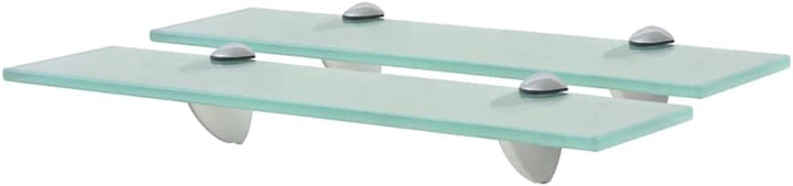 FIRBNUS 40x20x0,8 cm Regal Wand 2 Stück Ablagen Regal Glas Schwebend Schwebende Regale für Wohnzimme
