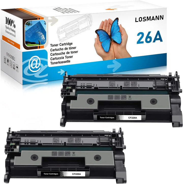 LOSMANN CF226A Tonerkartusche Kompatible für HP 26A CF226A 26X CF226X für HP Laserjet Pro M402dn M40