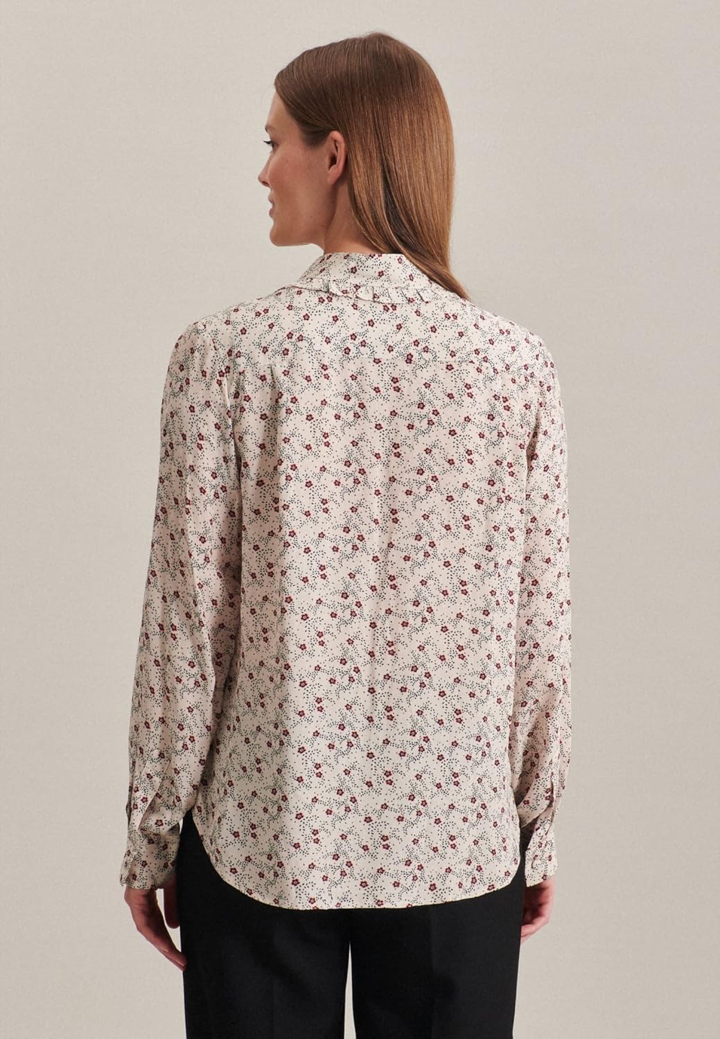 Seidensticker Damen Bluse - Fashion Bluse - Regular Fit - tailliert - Hemd Blusen Kragen - Bügelleic