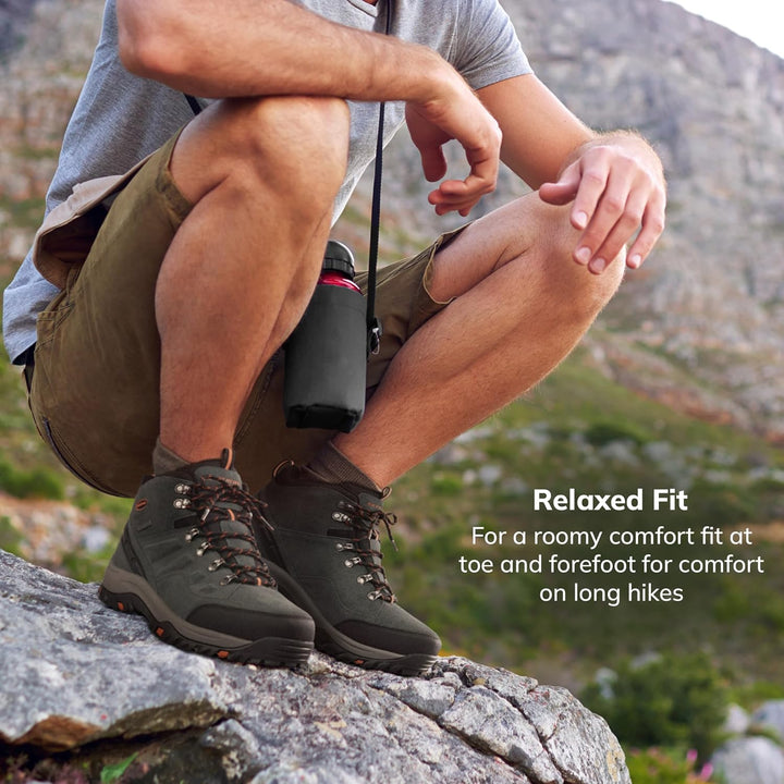 Skechers Herren Relment Pelmo64869 Stiefel 39 EU Gray Suede, 39 EU Gray Suede