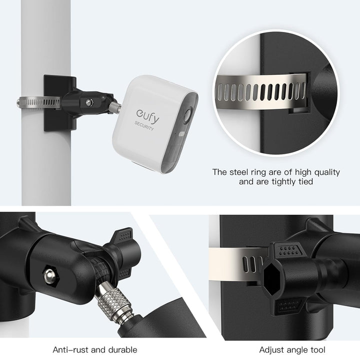 Universelle Masthalterung für Arlo Pro 4 Arlo Pro 3 Arlo Pro 2 eufyCam 2C/2C Pro/3/3C eufyCam 1 und