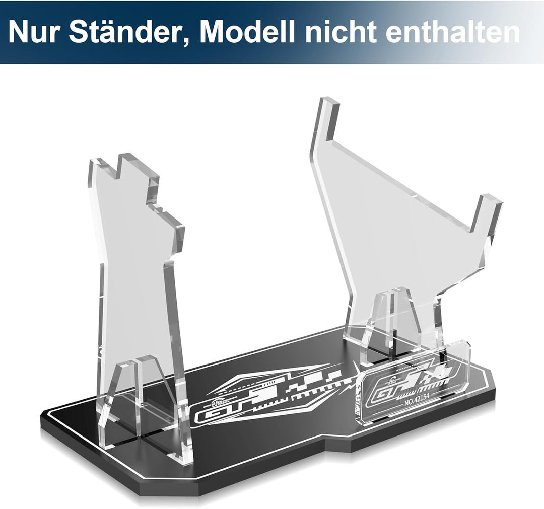 cooldac Acryl Display-Ständer kompatibel mit Lego 42154 Technic Ford Gt Bausatz, klarer individuelle