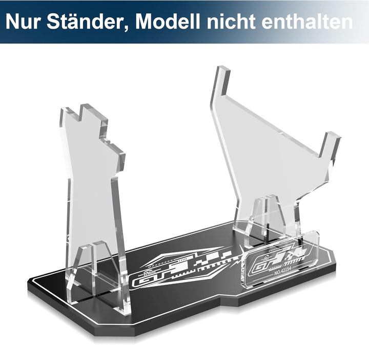 cooldac Acryl Display-Ständer kompatibel mit Lego 42154 Technic Ford Gt Bausatz, klarer individuelle