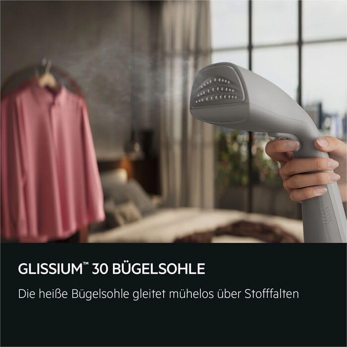 AEG Dampfbürste / Reisebügeleisen / schnell einsatzbereit / Entknittern / Auffrischen/Glätten / Aufd