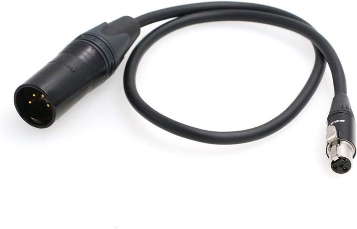 12 V Stromkabel XLR 4-polig auf Mini-XLR 4-polig für TVLogic, Alphatron EVF Monitor 50,8 cm (20 Zoll