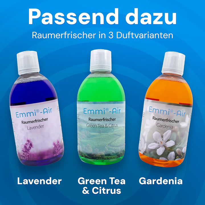 Emmi®-Air Ionen Luftreiniger fördert das Frische Gefühl – Raumluft dauerhaft säubern gegen Staub, Ba