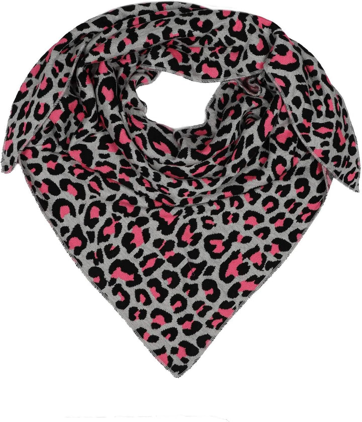 Zwillingsherz Dreieckstuch aus Baumwolle - Hochwertiger Schal mit Leo Design für Damen Jungen Mädche