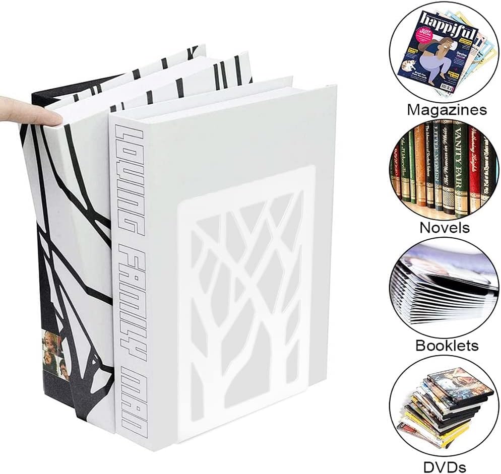DIFIT Buchstütze, Buchstützen, 5 Parr(= 10 Stück) Metall Buchstützen, Weiss Bücherstütze Book Holder
