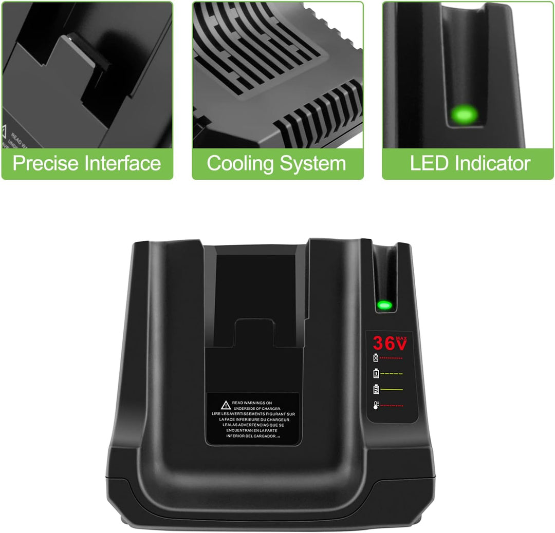 ADVTRONICS LCS36 / LCS40 Ladegerät BDC2A36 LCS36 LCS40 für 36V Akku BL2536 BL20362 LBX2040 LBX36 LBX