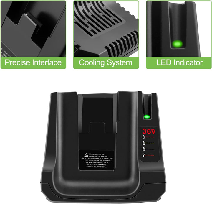 ADVTRONICS LCS36 / LCS40 Ladegerät BDC2A36 LCS36 LCS40 für 36V Akku BL2536 BL20362 LBX2040 LBX36 LBX