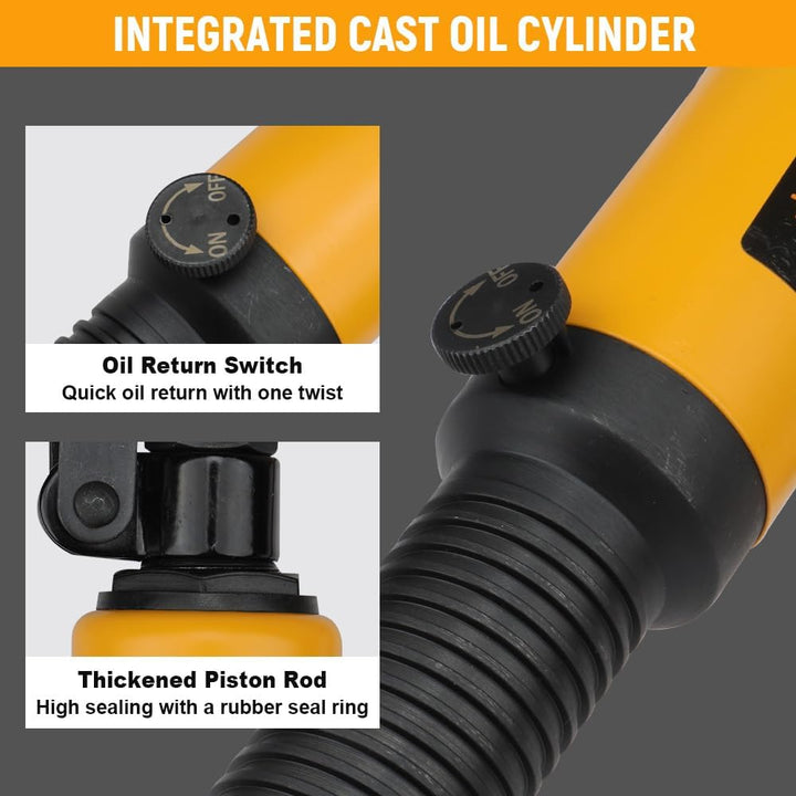 Hoteche 5TON hydraulischer Abzieher - Abzieher Set für professionelle Anwendungen in Schwarz (50-200