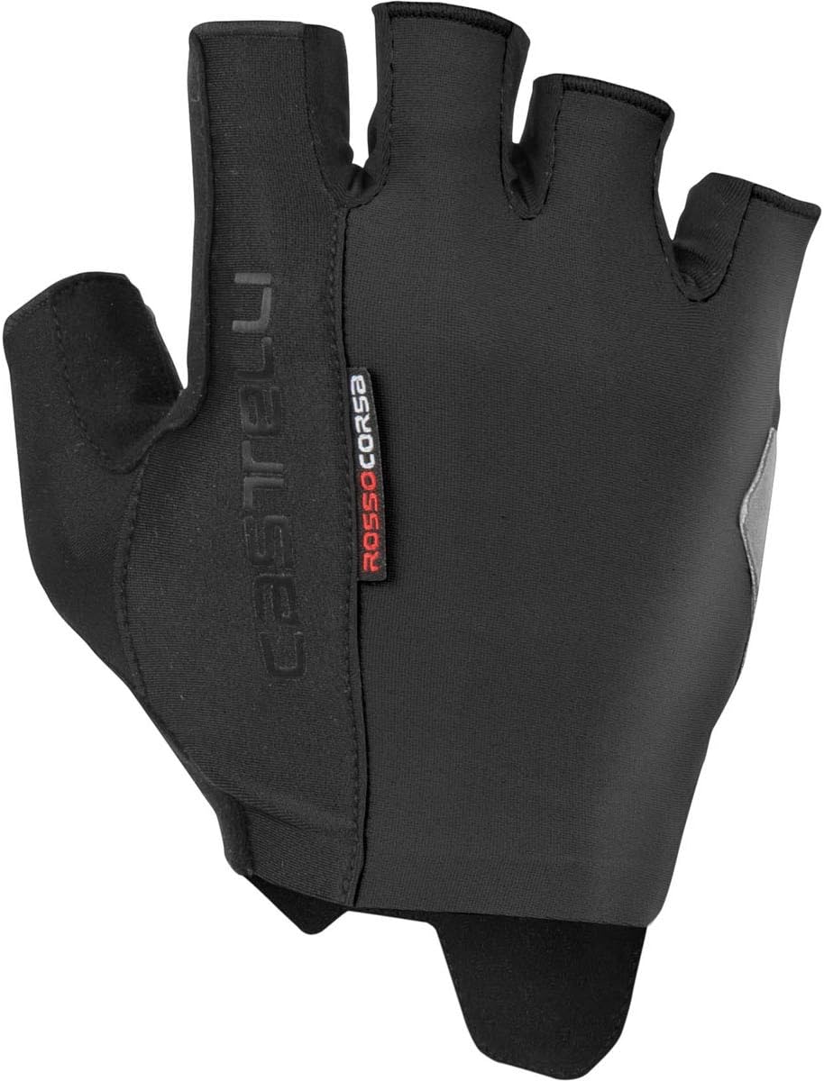 CASTELLI Unisex – Erwachsene Rot Espresso Laufen Radfahren Handschuhe XS Schwarz, XS Schwarz