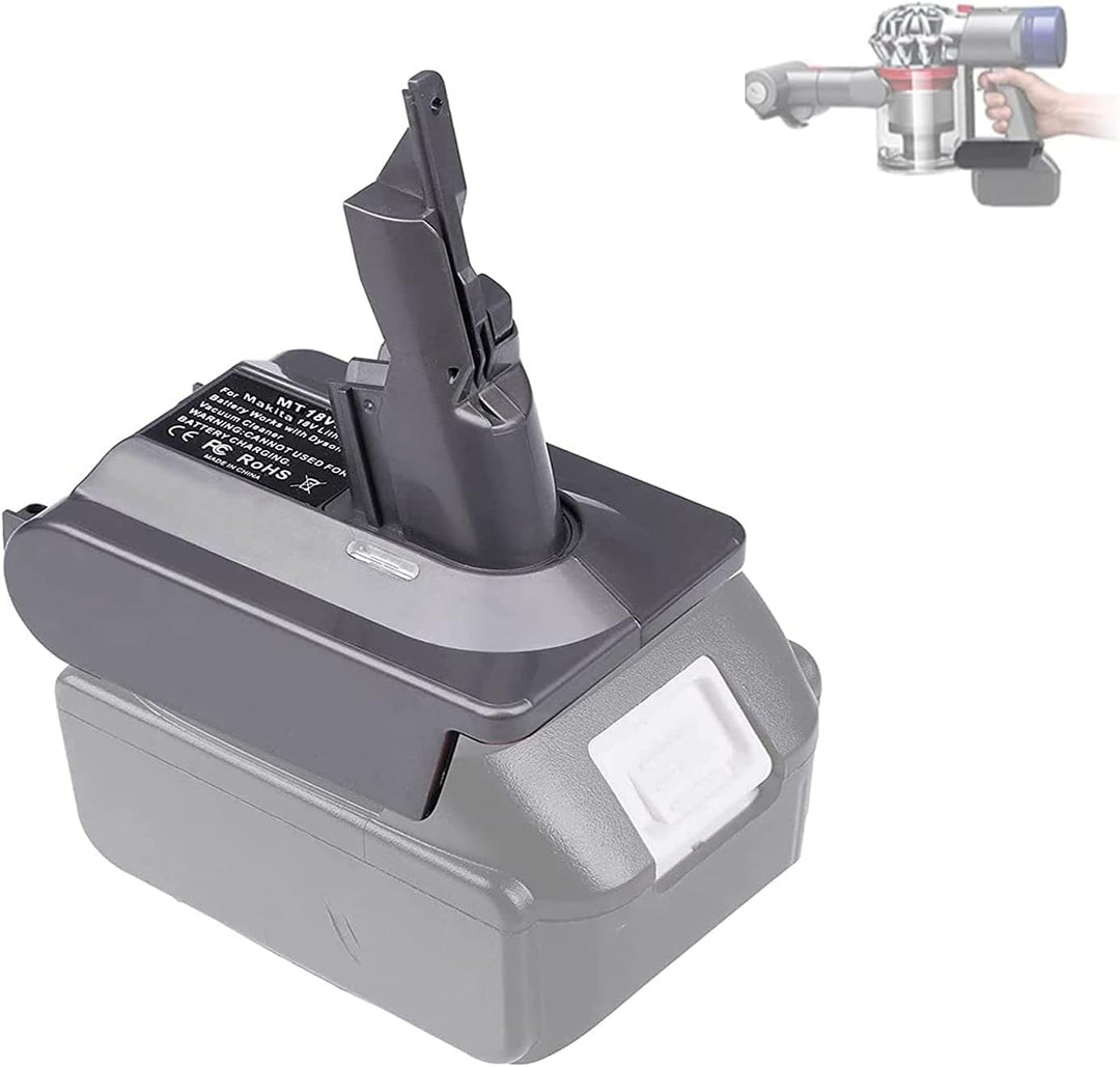 URUN für Dyson V7 Akku Adapter, MT18V7 Konvertiert für Makita 18V Lithium Akku auf für Dyson V7 Anim