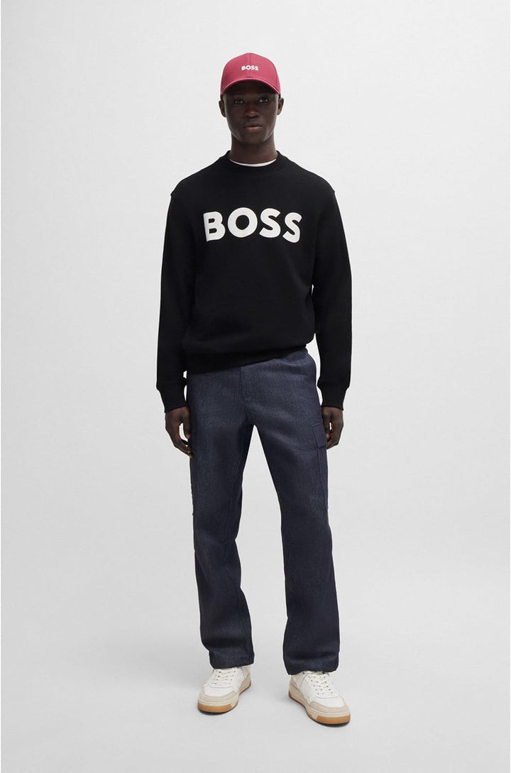 HUGO BOSS Herren Webasiccrew Sweatshirt, Black1