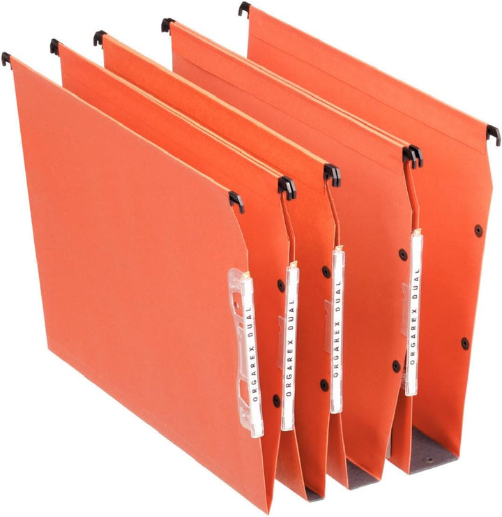 Esselte Orgarex Hängemappe Kraftpapier 220 g/m² V-förmiger Boden 15 mm Kapazität 330 mm breit 25 Stü