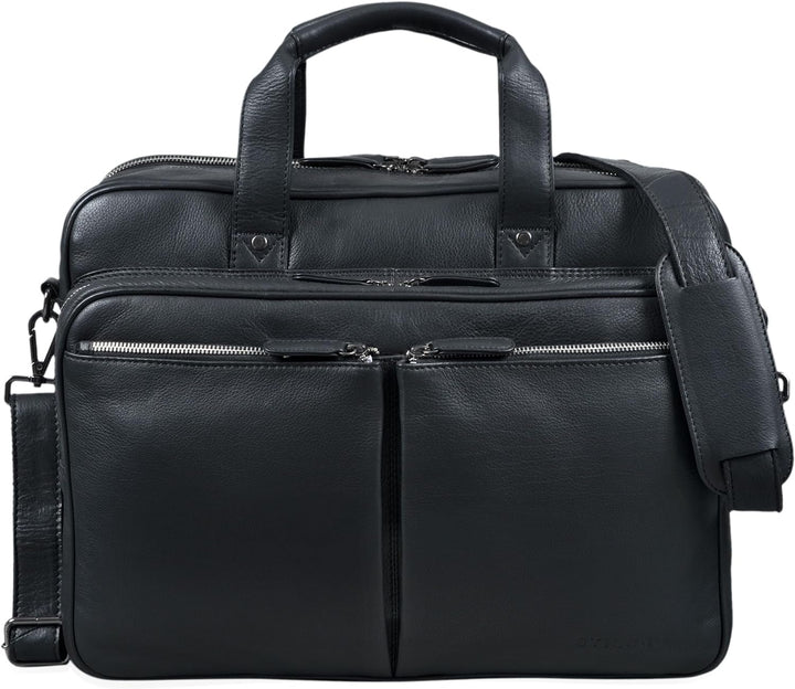 STILORD 'Remus' Ledertasche Umhängetasche Leder Aktentasche Gross 15,6 Zoll Laptoptasche abnehmbarer