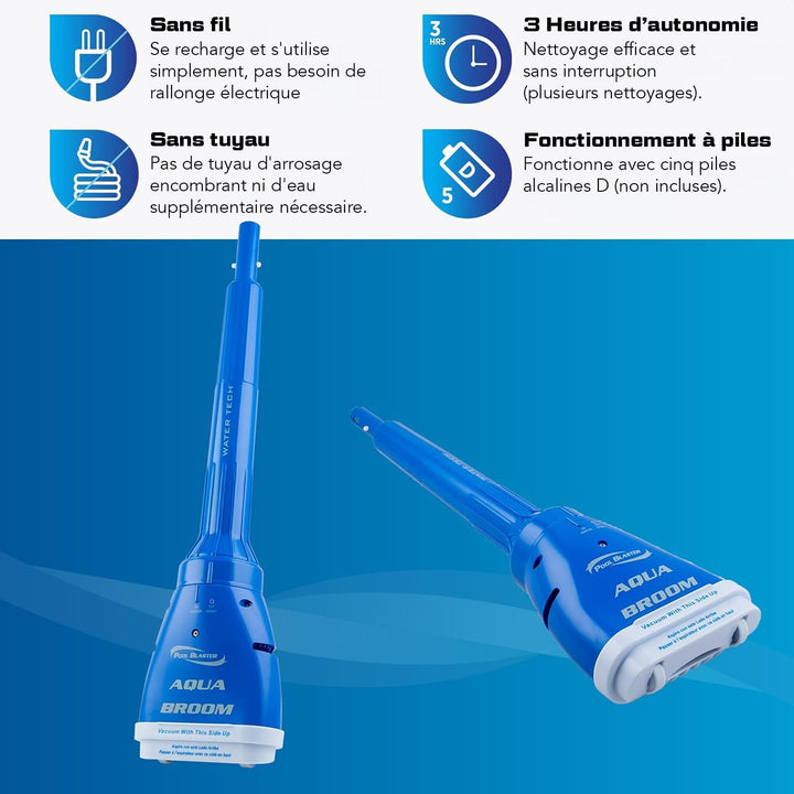 Water Tech POOL BLASTER Aqua Broom Schwimmbadstaubsauger, Handsauger für Schwimmbad und Spa, Saugkop