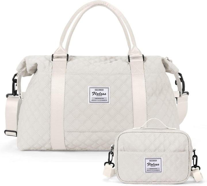 HYC00 Reisetasche Damen Sporttasche Handgepäck Tasche,Weekend Bag mit Kulturbeutel&Nasstasche,Wasser