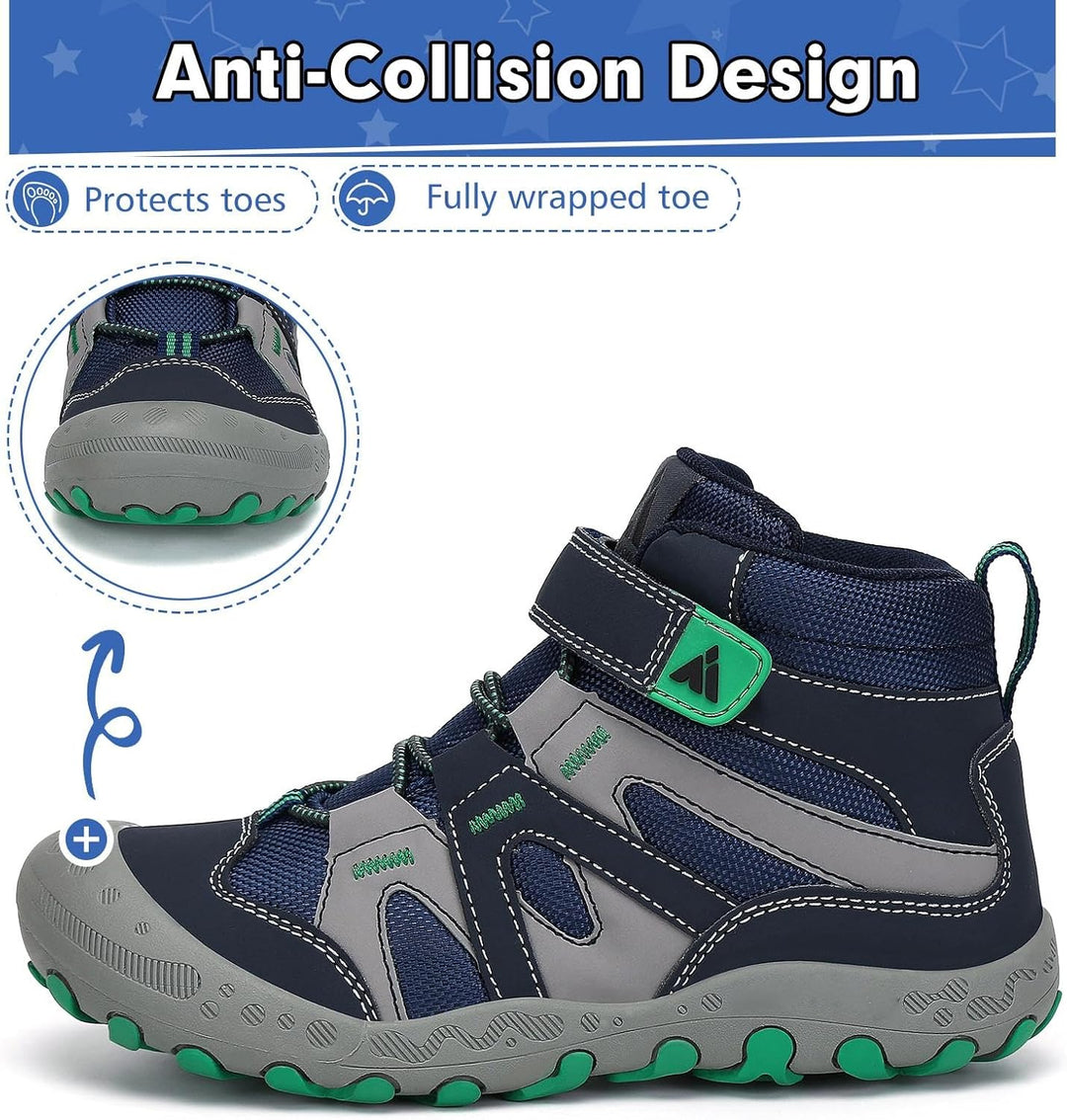 Mishansha Kinder Wanderschuhe rutschfest Trekkingschuhe Jungen Atmungsaktiv Outdoor Walkingschuhe Gr