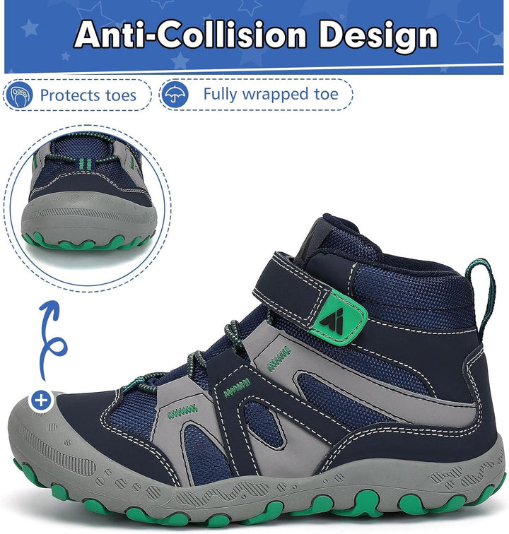 Mishansha Kinder Wanderschuhe rutschfest Trekkingschuhe Jungen Atmungsaktiv Outdoor Walkingschuhe Gr